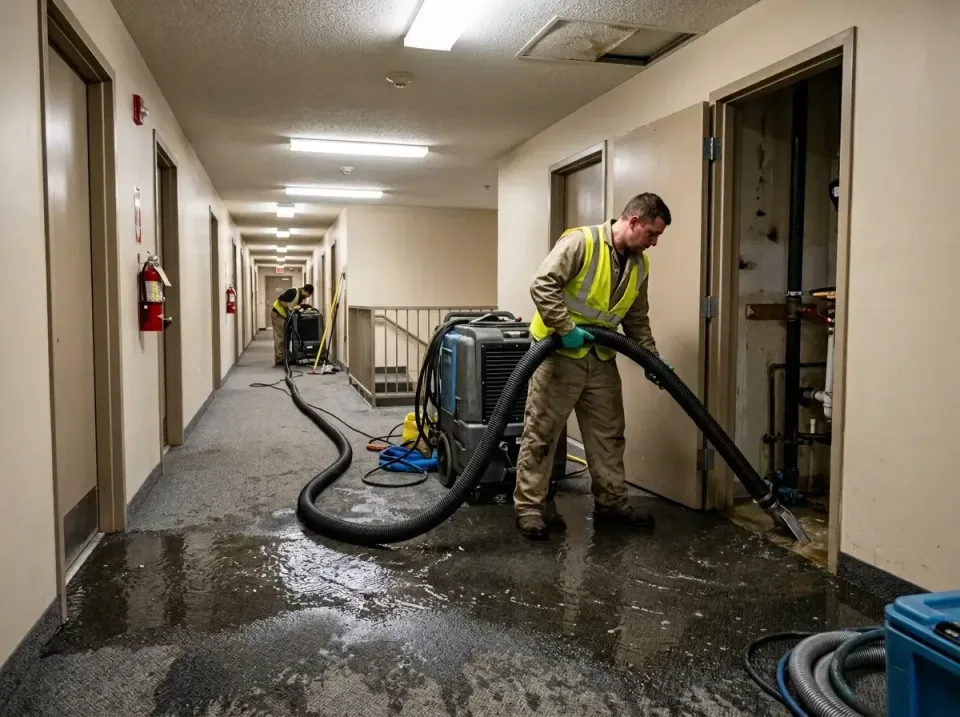 multi-unit-apartment-hallway-f-005 — frequently asked questions, Emergency Burst Pipe Water Extraction & Removal in Virginia…